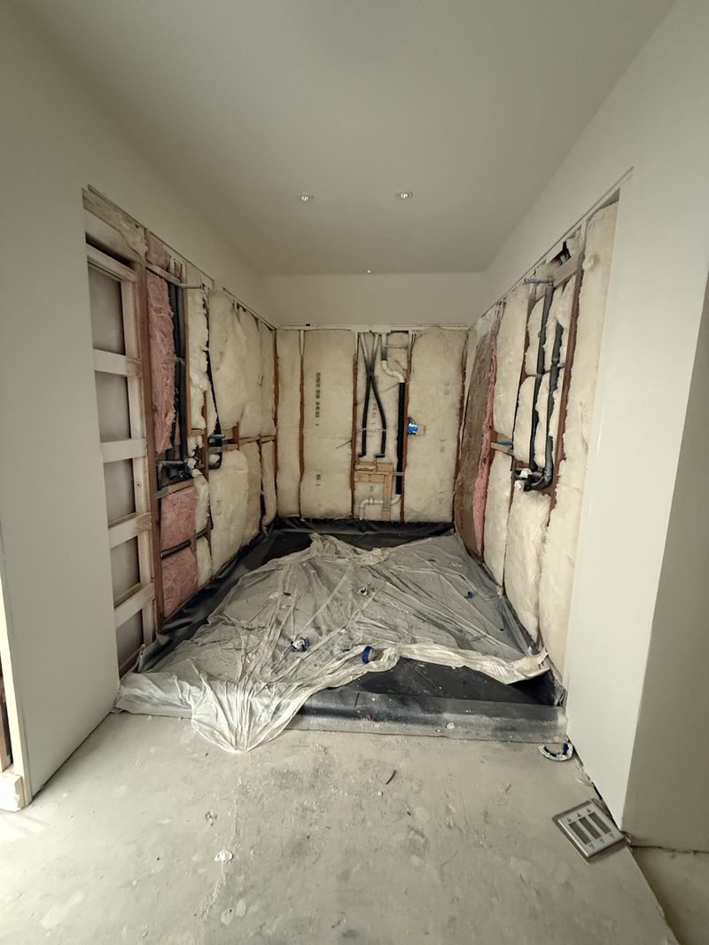 Before tile repair