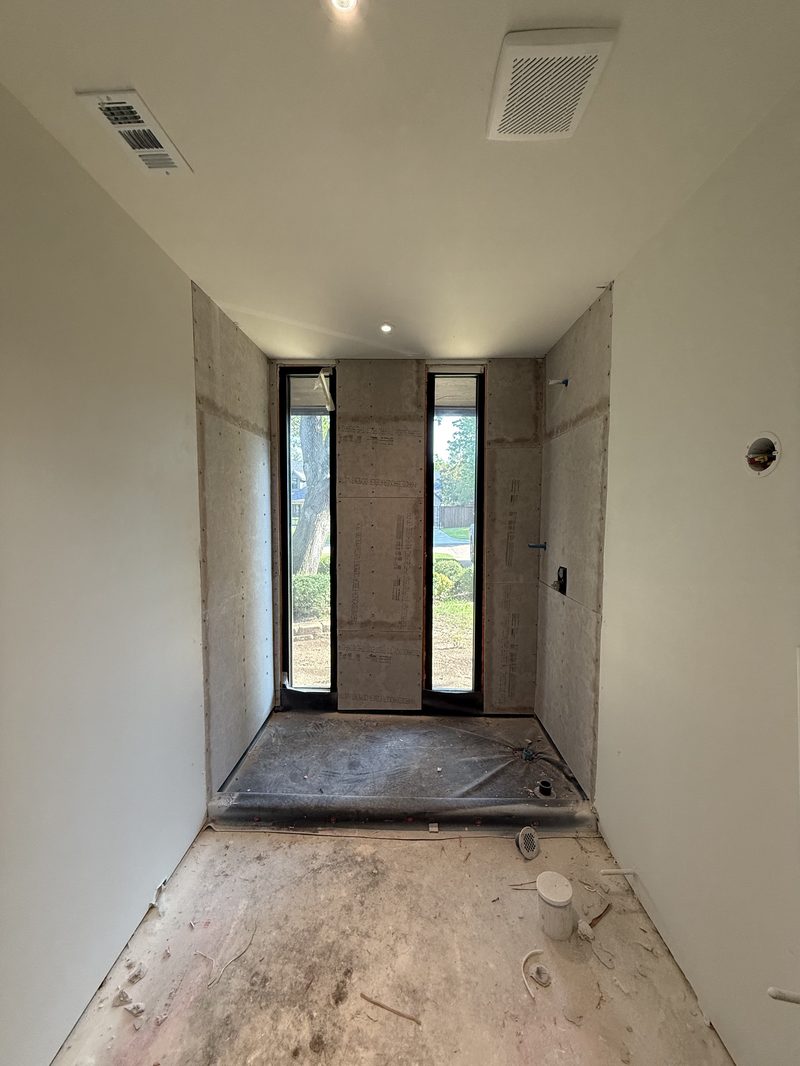 Before bathroom tile